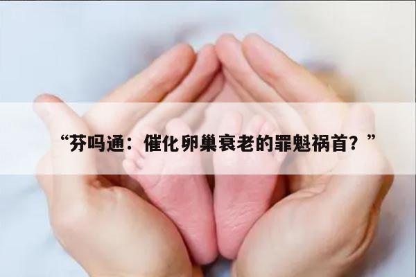 “芬吗通：催化卵巢衰老的罪魁祸首？”