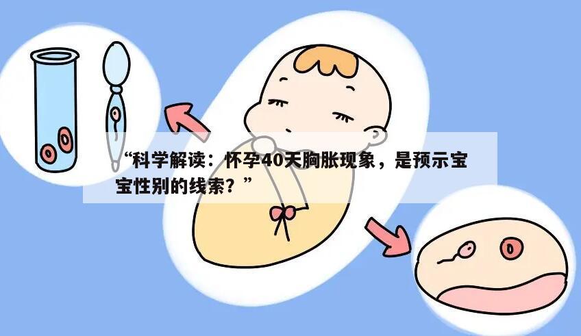 “科学解读：怀孕40天胸胀现象，是预示宝宝性别的线索？”