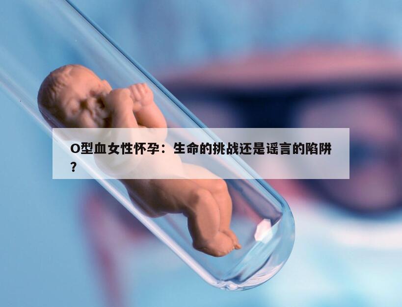 O型血女性怀孕：生命的挑战还是谣言的陷阱？