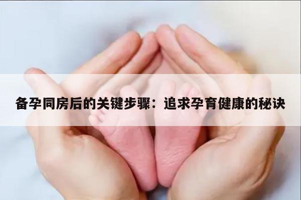 备孕同房后的关键步骤：追求孕育健康的秘诀