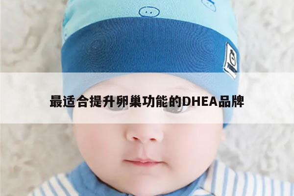 最适合提升卵巢功能的DHEA品牌